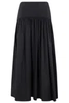 Staud Procida Eyelet Skirt In Black