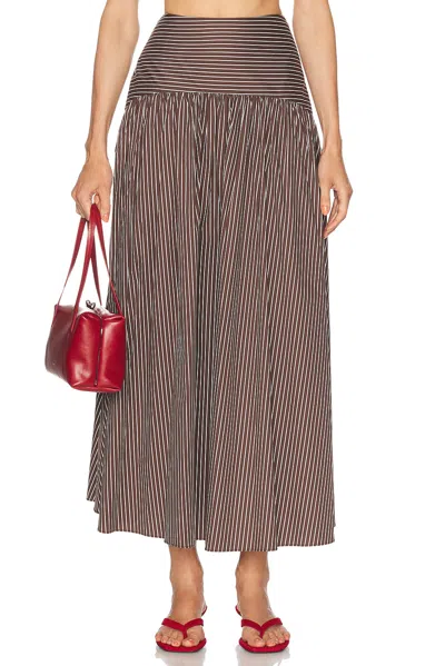 Staud Procida Skirt In Brown