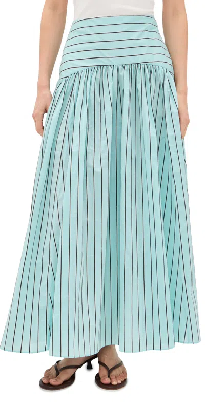 Staud Procida Skirt Pool Stripe