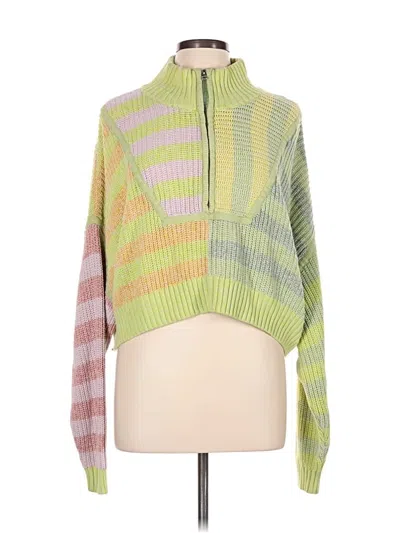 Pre-owned Staud Pullover Sweater In Green