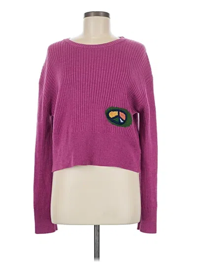 Pre-owned Staud Pullover Sweater In Pink