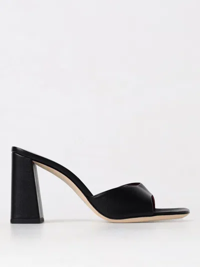 STAUD HEELED SANDALS STAUD WOMAN COLOR BLACK,F64996002