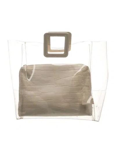 Pre-owned Staud Pvc Clutch In Neutral