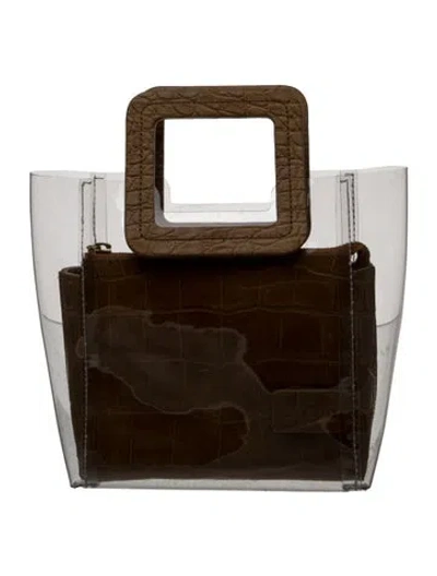 Pre-owned Staud Pvc Shirley Mini In Transparent
