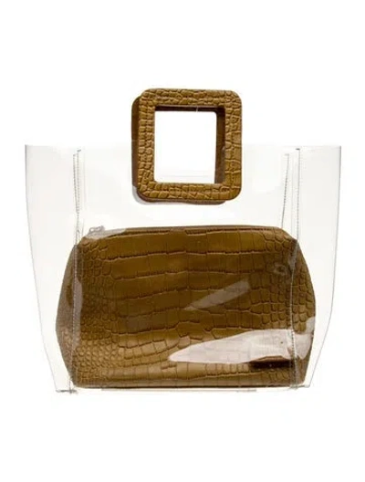 Pre-owned Staud Pvc Top Handle Bag In Brown