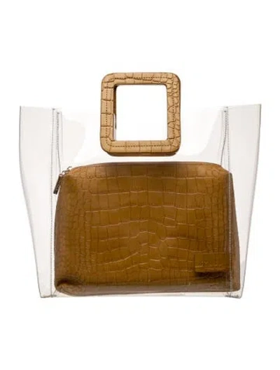 Pre-owned Staud Pvc Top Handle Bag In Brown