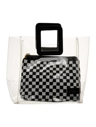 Pre-owned Staud Pvc Top Handle Bag In Clear