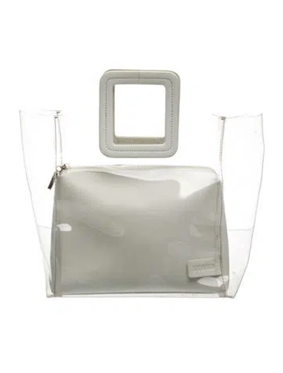 Pre-owned Staud Pvc Top Handle Bag In Clear