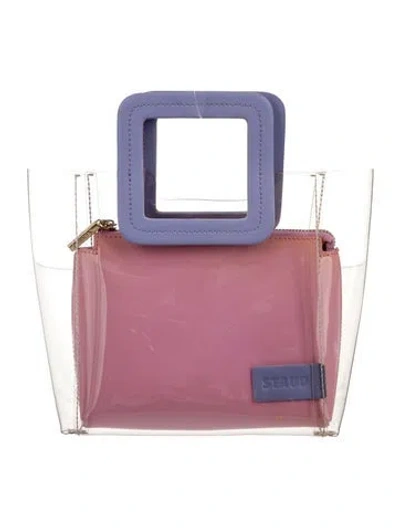 Pre-owned Staud Pvc Top Handle Bag In Pink