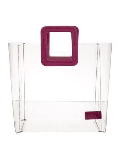 Pre-owned Staud Pvc Top Handle Bag In Pink