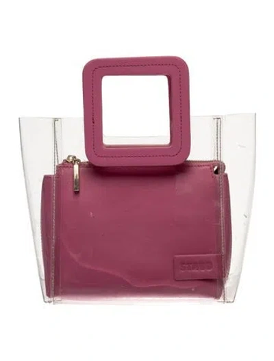 Pre-owned Staud Pvc Top Handle Bag In Transparent
