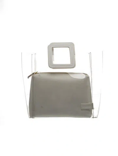 Pre-owned Staud Pvc Top Handle Bag In Transparent