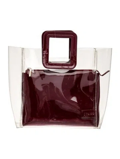 Pre-owned Staud Pvc Top Handle Bag In Transparent