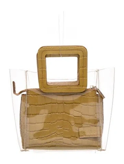 Pre-owned Staud Pvc Top Handle Bag In Transparent