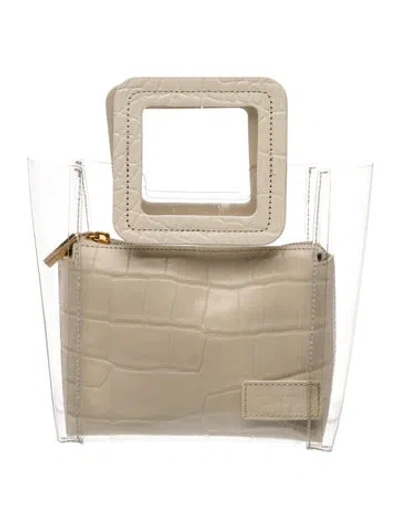 Pre-owned Staud Pvc Top Handle Bag W/ Tags In White