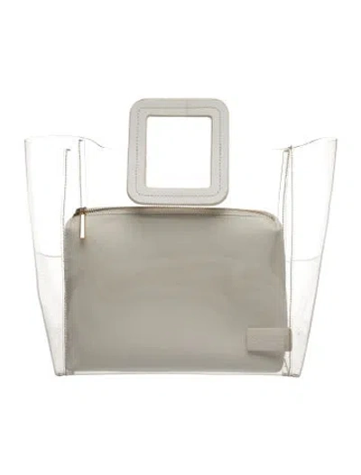 Pre-owned Staud Pvc Top Handle Bag In White