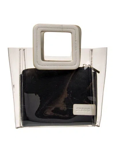 Pre-owned Staud Pvc Top Handle Bag In White