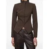 Staud Adrian Jacket Earth In Brown