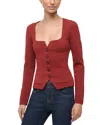 Staud Rachela Top In Sangria In Red