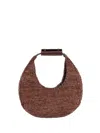 Staud Raffia Hobo Bag In Brown