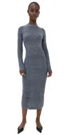 Staud Ramona Dress Charcoal Grey In Charcoal Grey