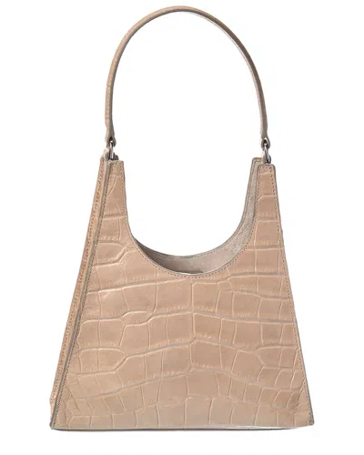 Staud Ray Leather Shoulder Bag In Neutral
