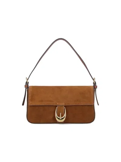 Staud Rectangular Suede Shoulder Bag