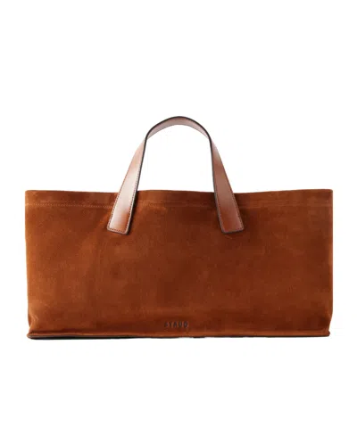 Staud Rectangular Tote Bag In Brown