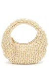 Staud Reef Bead-embellished Crochet Top Handle Bag In Neutral