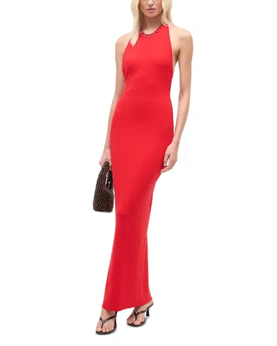 Staud Reina Dress In Red