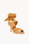 STAUD RELLIE HEEL IN CASHEW SUEDE