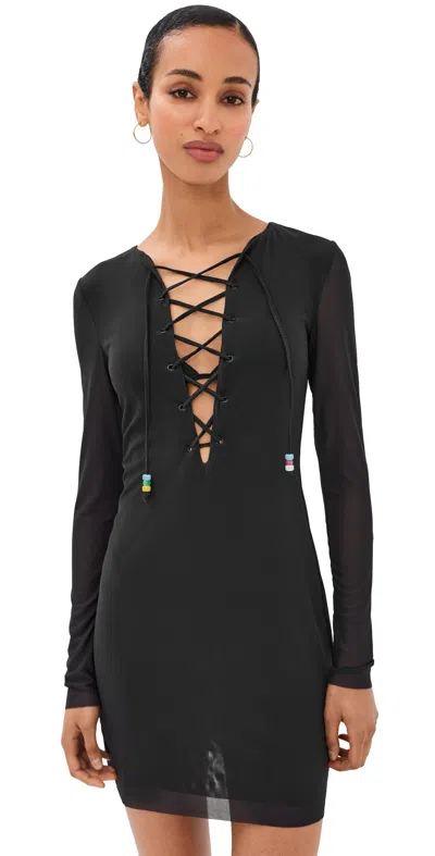 Staud Reve Mini Dress In Black