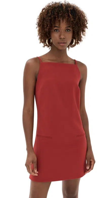 Staud Rhythm Dress Rouge In Multi