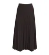 Staud Ribbed Lena Midi Skirt In Brown