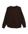 Staud Ribbed V-neck Sweater In Brown