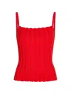 RIBBED-KNIT TANK TOP