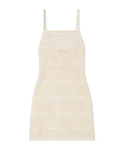 Staud Rio Crochet Mini Dress In Multi