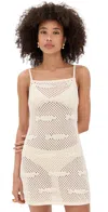 Staud Rio Crocheted Cotton Mini Dress