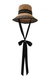 Staud Rita Raffia Bucket Hat In Neutral