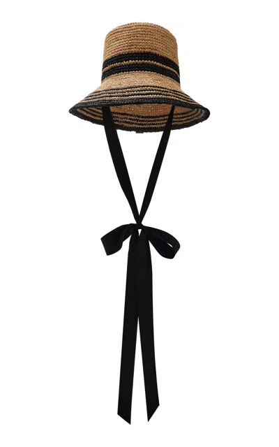 Staud Rita Raffia Bucket Hat In Neutral