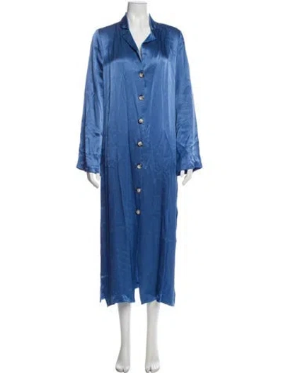 Pre-owned Staud Robe In Blue