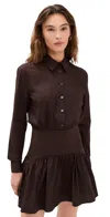 Staud Rocco Mini Dress Earth In Earth