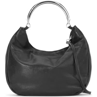 Staud Romeo Leather Crossbody Bag In Black