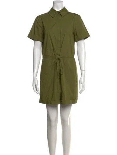 Pre-owned Staud Romper In Green