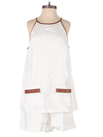 Pre-owned Staud Romper In White