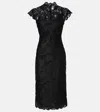 Staud Rosaline Guipure Lace Cocktail Dress In Black
