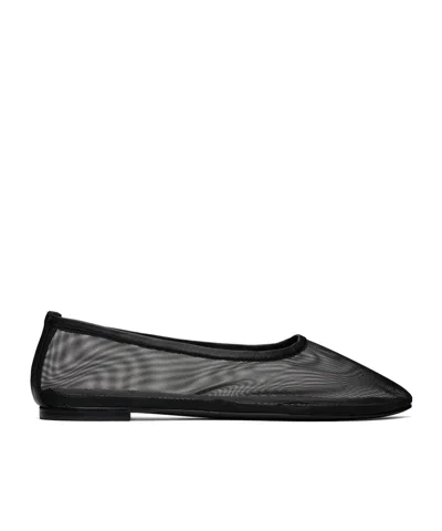 Staud Round Head Ballet Shoes In Black