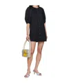 Staud Mini Vincent Dress Black M In Black