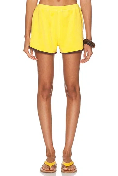 Staud Rove Shorts Sunshine In Yellow