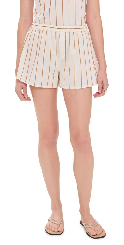 STAUD ROVE SHORTS SOLANA STRIPE